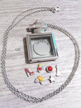 Perfume Floating Locket Necklace